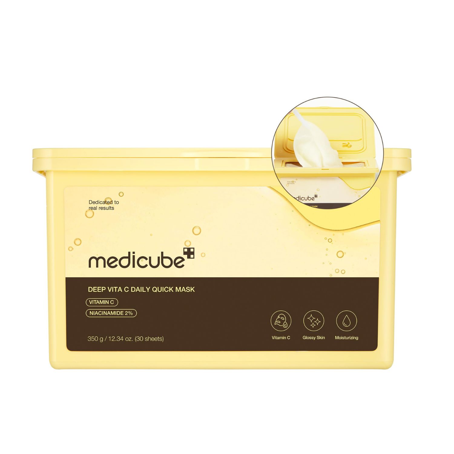 Máscara Facial Medicube Deep Vita C Daily Quick Mask 350 ml