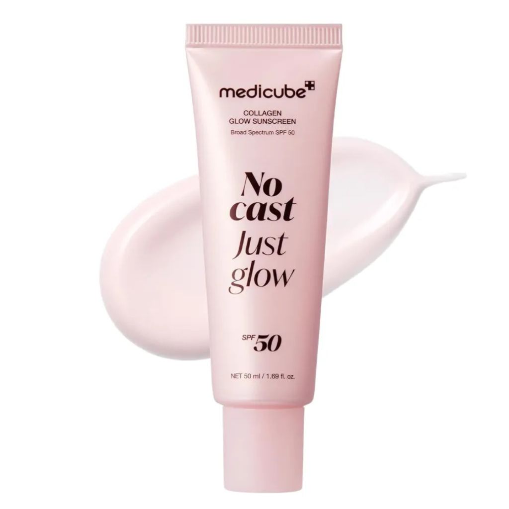 Protetor Solar Facial Medicube No Cast Just Glow Collagen FPS 50+