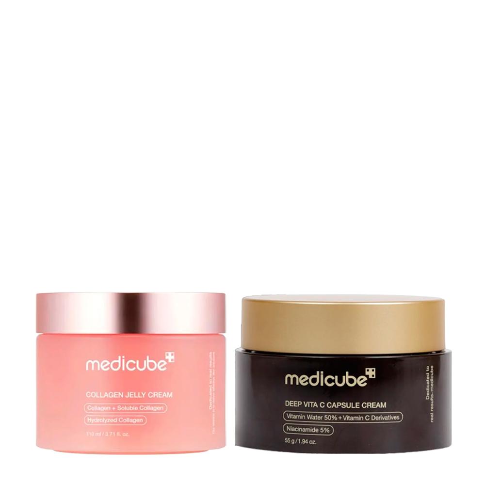 Kit Medicube Collagen Jelly Cream 50 ml + Deep Vita C Capsule Cream 55 g