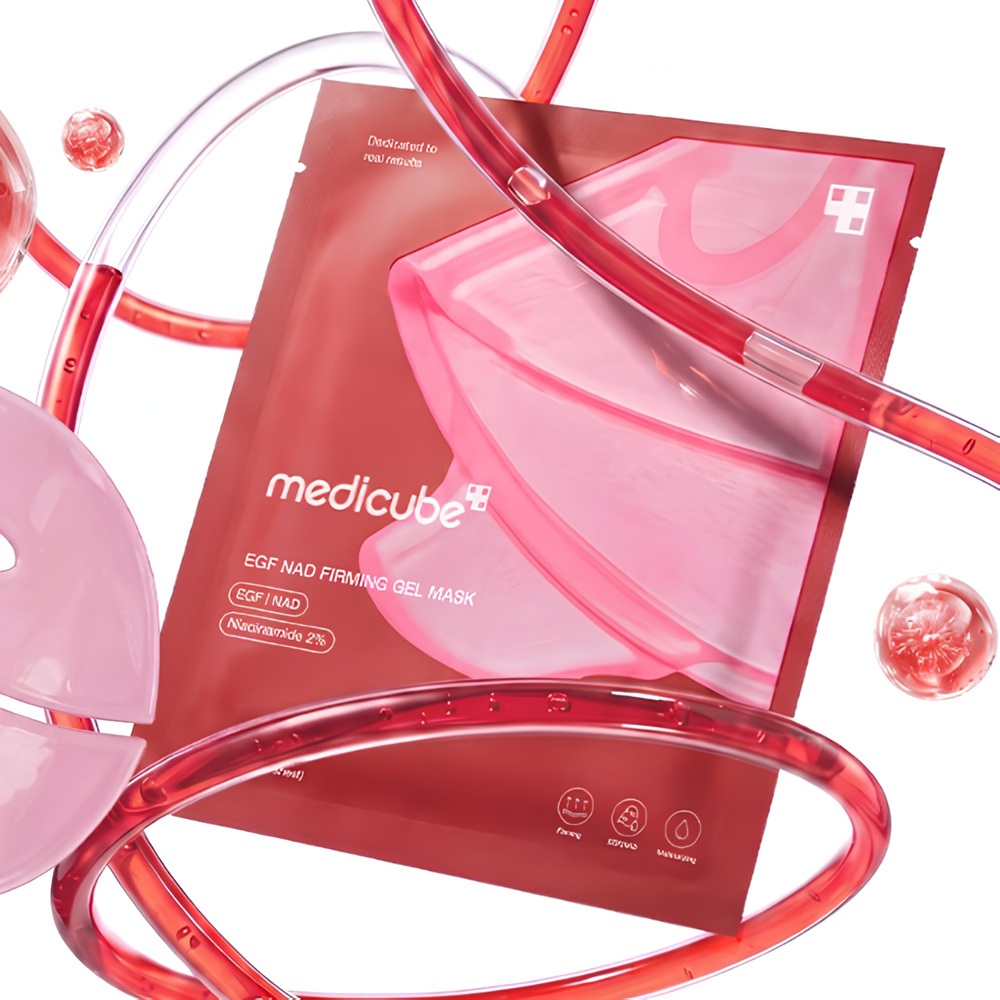 Máscara Facial em Gel Firmadora Medicube EGF e NAD+ (caixa com 4 de 28 g)
